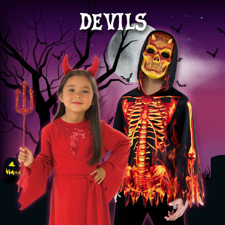 Have a devilishly good time for Halloween 2024 by dressing up in a devil or demon costume. With options for kids and adults, boys, girls, men and women they're a great option for creating a little mayhem!