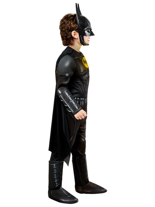 Buy Batman Keaton Deluxe Costume for Kids - Warner Bros The Flash from Costume Super Centre AU