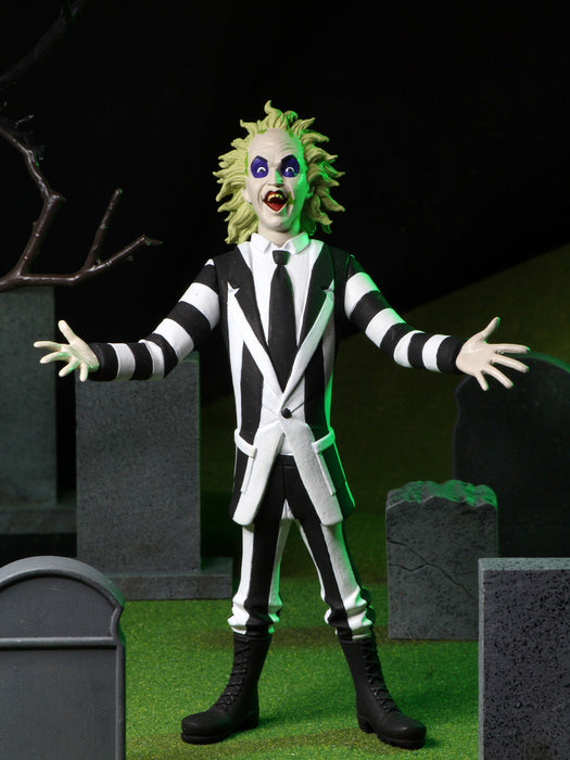 Buy Beetlejuice Striped Suit Toony Terrors 6" Scale Action Figure - Beetlejuice - NECA Collectibles from Costume Super Centre AU