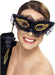 Buy Black and Gold Lace Eye Mask for Adults from Costume Super Centre AU