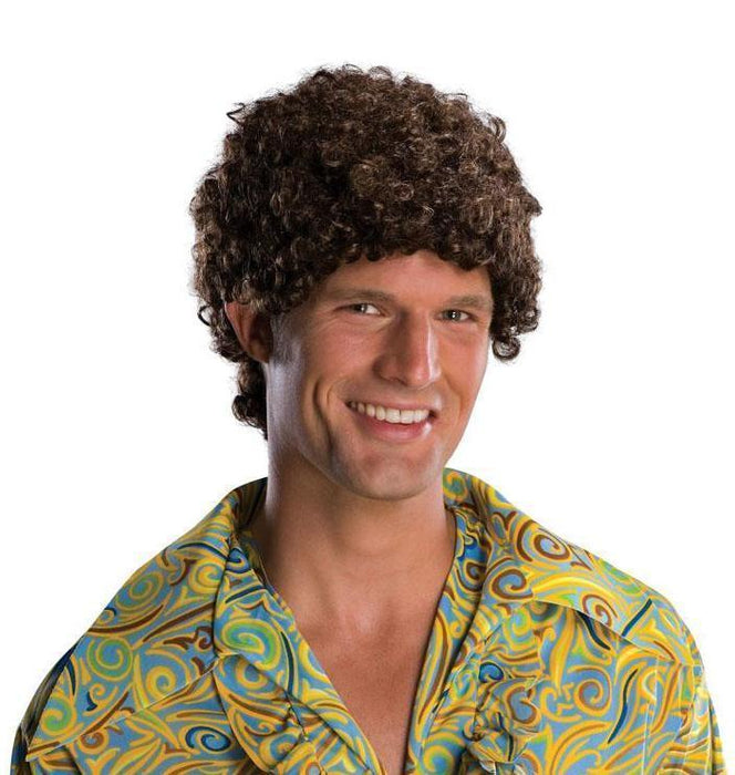 Brunette Tight-Curl Afro Adult Wig | Costume Super Centre AU