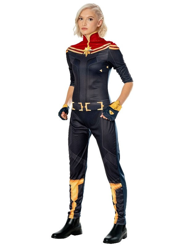 Captain Marvel Deluxe Costume for Adults - Marvel The Marvels | Costume ...