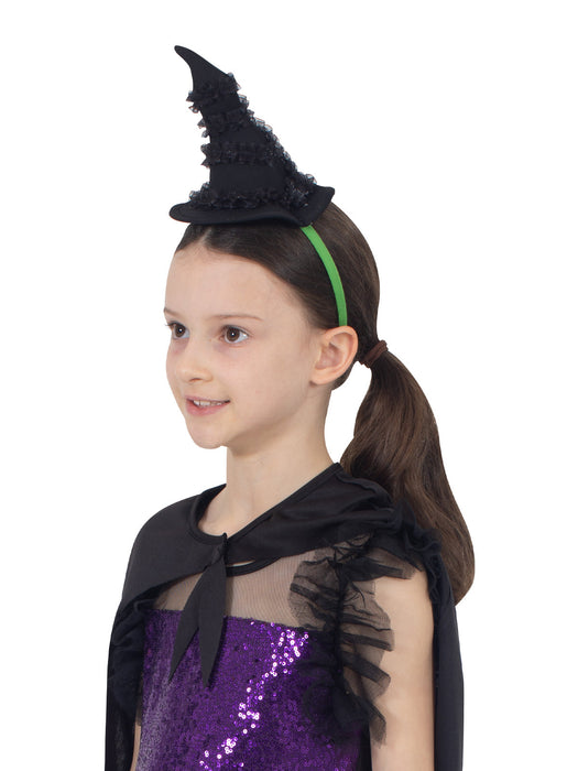 Buy Elphaba Mini Witch's Hat on Headband for Kids - Wicked from Costume Super Centre AU