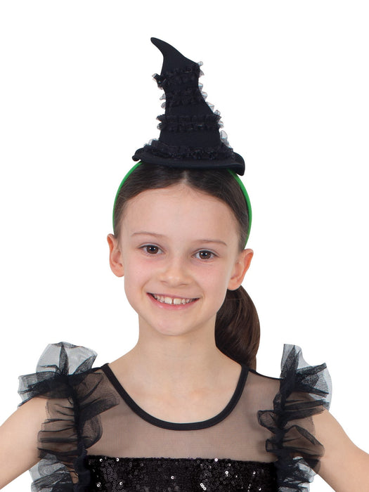 Buy Elphaba Mini Witch's Hat on Headband for Kids - Wicked from Costume Super Centre AU