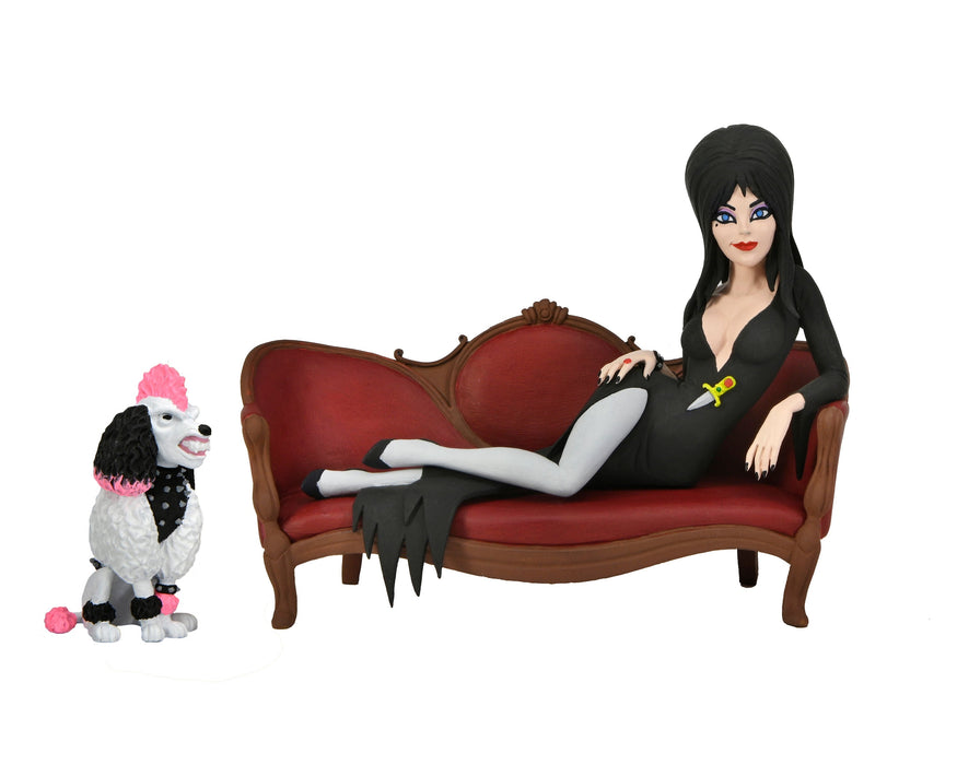 Buy Toony Terrors Elvira on Couch Boxed Set - 6” Scale Action Figure - Elvira - NECA Collectibles from Costume Super Centre AU