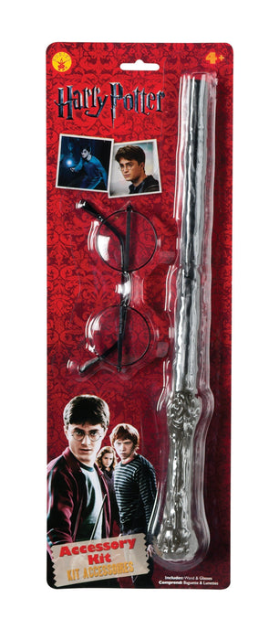 Harry Potter - Glasses & Wand Kit | Costume Super Centre AU