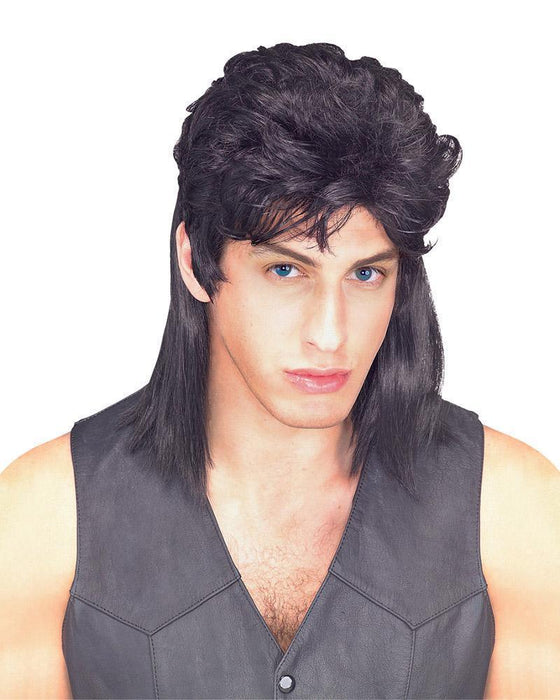 Buy Mullet Black Adult Wig from Costume Super Centre AU