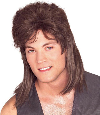 Mullet Brown Adult Wig | Costume Super Centre AU