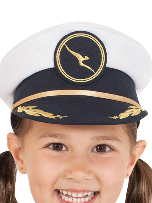 Buy Qantas Pilots Hat for Kids - QANTAS from Costume Super Centre AU