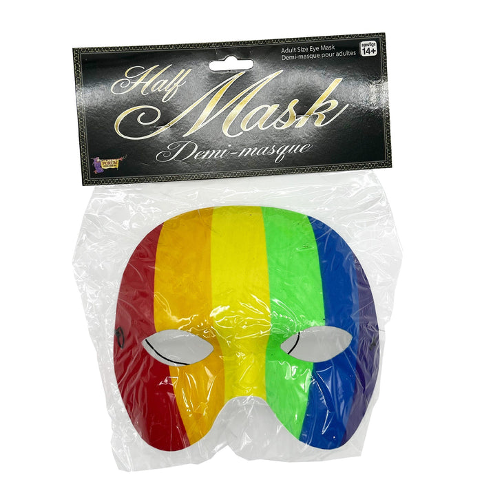 Buy Rainbow Half Mask for Adults from Costume Super Centre AU