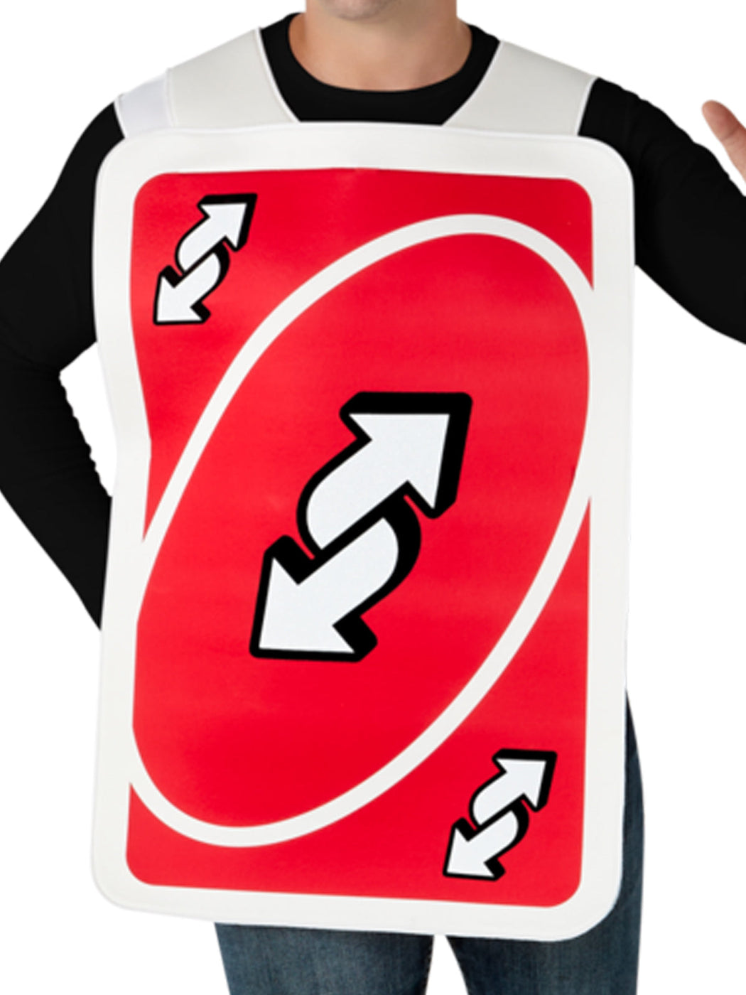 Uno Red Reverse Card Tabard Costume for Adults - Mattel Games | Costume ...