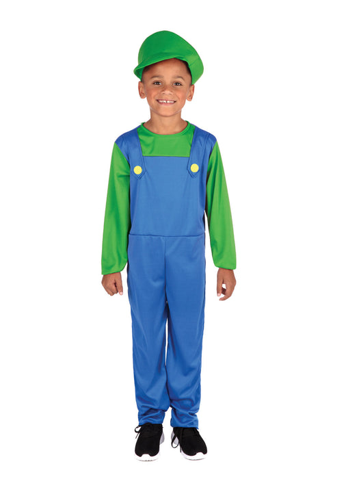 Buy Green Plumber Costume for Kids from Costume Super Centre AU