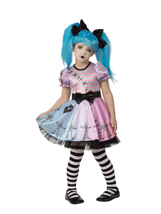 Little Blue Skelly Girl Child Costume | Costume Super Centre AU