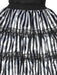 Buy Striped Black & White Ruffle Skirt for Adults from Costume Super Centre AU