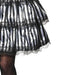 Buy Striped Black & White Ruffle Skirt for Adults from Costume Super Centre AU