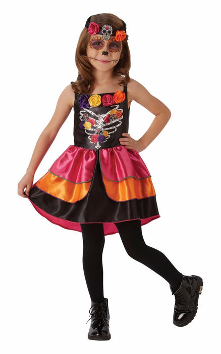 Sugar Skull Day Of The Dead Child Costume | Rubie's | Costume Super Centre AU