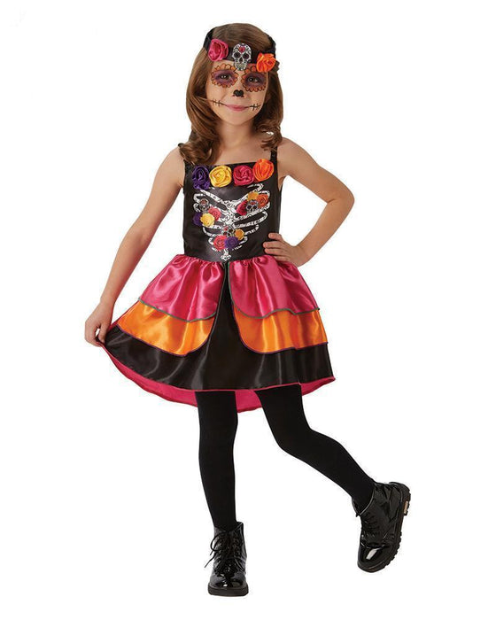 Sugar Skull Day Of The Dead Child Costume | Rubie's 640058 | Costume Super Centre AU