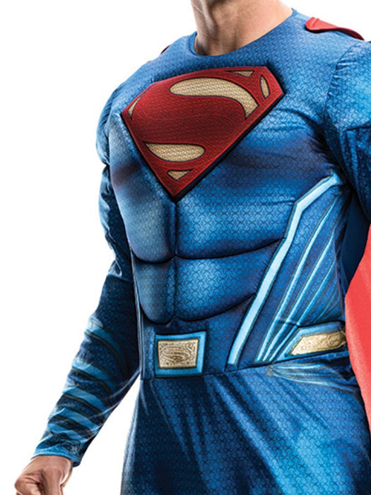 Buy Superman Deluxe Costume for Adults - Warner Bros Justice League from Costume Super Centre AU