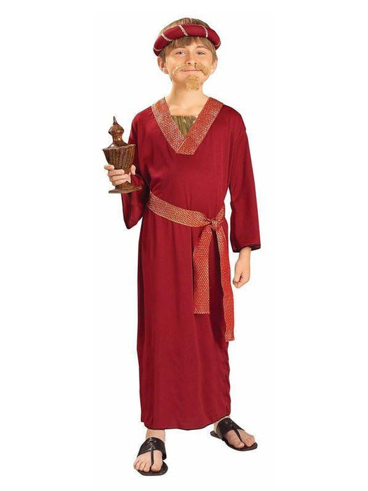 Biblical - Burgundy Wise Man Child Costume | Costume Super Centre AU